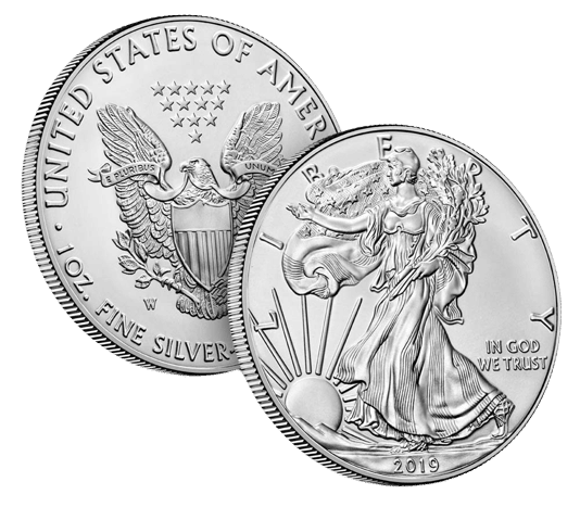 American silver liberty sølvmønt 2019 - køb brugte sølvmønter hos Vitus Guld i dag