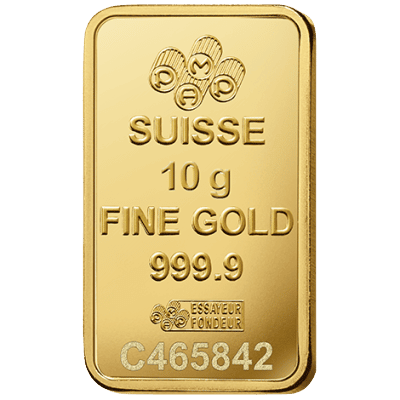 10 gr PAMP guldbarre fra Schweiz - Køb guldbarrer til bedste guldpriser samt guldmønter til bedste guldpris