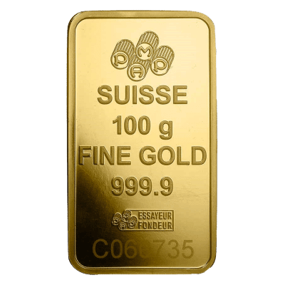 100 gr guldbarre fra PAMP Schweiz - Køb dine guldbarre, guldmønter, guldsmykker hos Vitus Guld til landets bedste guldpriser