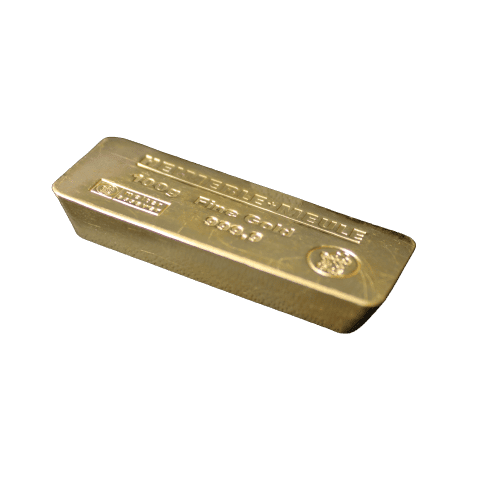 100 gram kisteguldbarrer fra Heimerle Meule - køb guldbarrer hos Vitus Guld