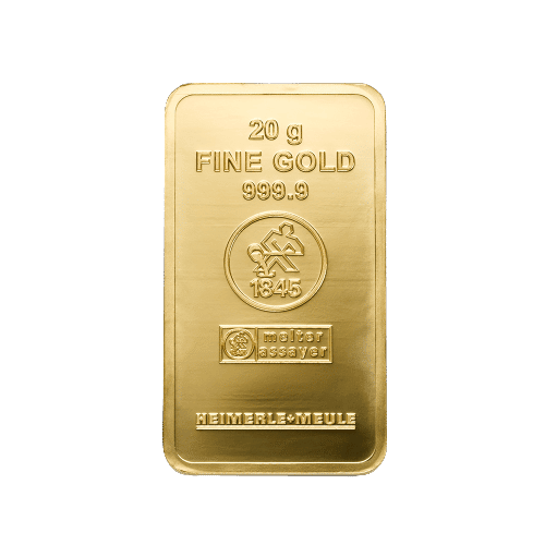 20 gr. Guldbarre fra Heimerle Meule - Køb guld og guldbarrer hos Vitus Guld til bedste guldpris