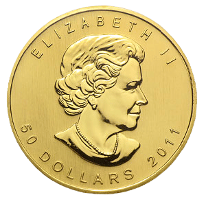 Canadisk maple leaf år 2011 - køb guldmønter og guldbarre hos Vitus Guld i dag bedste guldpris
