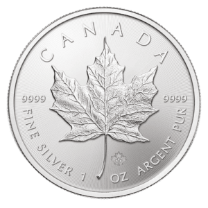 Maple Leaf 2016 sølvmønt 31,1 gram - 1 oz - køb sølv hos Vitus Guld - Vi sælger sølvbarrer og sølvmønter