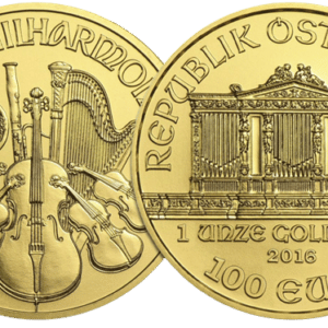 Østrigsk Philharmoniker 1 oz - 31,1 gr år 2016 guldmønt - køb guldmønter til bedste guldpris hos Vitus Guld