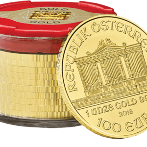 Østrigsk Philharmoniker 1 oz - 31,1 gr år 2018 guldmønt - køb guldmønter til bedste guldpris hos Vitus Guld