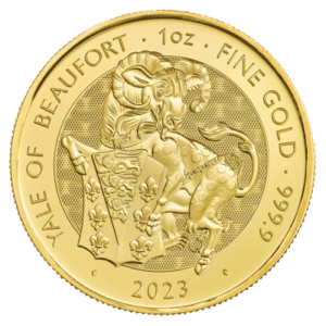 1 oz Tudor Beast -Yale of Beaufort Guldmønt 31,1 gr - Køb guldmønter og guldbarrer til bedste guldpriser