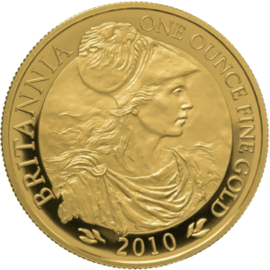 Britannia Guldmønt 1 oz år 2010 - køb guldmønter hos Vitus Guld til bedste guldpriser