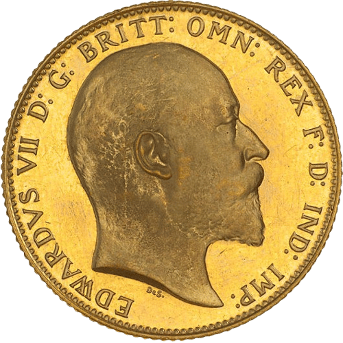Cirkuleret - 1 Sovereign - Edward VII - 916 ‰ 7,98 gr. 22 karat Køb guldmønter og guldbarrer hos Vitus Guld- Danmarks Bedste guldpriser. Køb Guld - din guld og sølv partner