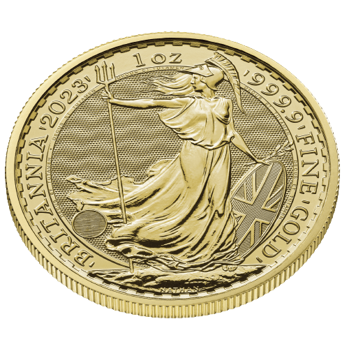 1 oz Britannia Guldmønt - første udgave med Kong Charles III - Køb guldmønter til bedste guldpriser