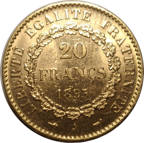 20 Francs - République Française - 900 ‰ 6,43 gr. 21,6 karat. Køb spændende mønter til din samling eller investeringsportefølje hos Vitus Guld. Vores webshop er e-mærket. Vi tilbyder en sikker og professionel handel.