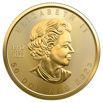 1 oz maple leaf år 2023 - køb guldmønter hos Vitus Guld til Danmarks bedste guldpriser