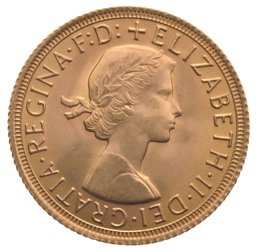 Elizabeth II - 1 Sovereign - 916 ‰ 7,99 gr. 22 karat guld. Køb guldmønter og guldbarrer hos Vitus Guld- Danmarks Bedste guldpriser. Køb Guld - din guld og sølv partner