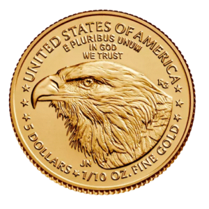 3,11 gr en tiendedel oz guldmønt amerikansk eagle 2023 - køb guldmønter hos Vitus Guld bedste guldpriser