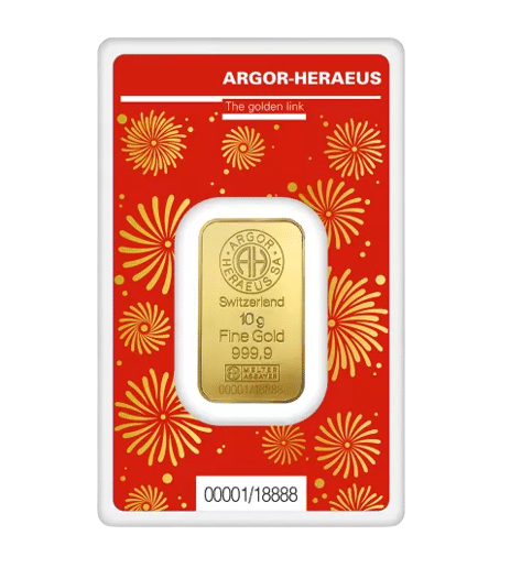 10 gr Guldbarre Year of the dragon år 2024 - køb guldbarrer til bedste guldpris