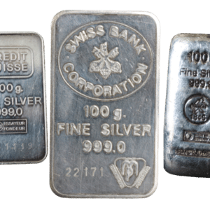 100 gr sølvbarrer cirkuleret - køb brugt sølv online til bedste sølvpris