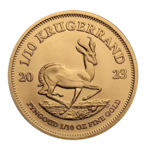 Tiendedel krugerrand - køb Afrikanske guld krugerrand guldmønter til bedste guldpris