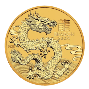 Lunar Dragon 2024 0,25 oz køb guld og sølv til danmarks bedste guldpriser.