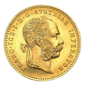 1 Ducat Franz Joseph I guldmønt årgang 1915 cirkuleret. Køb dine investeringsguldmønter online hos Vitus Guld i dag til Danmarks bedste guldpriser.