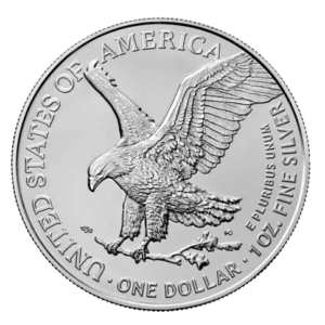 Amerikansk Eagle sølvmønt år 2023 - 1 oz - 31,1 gr sølvmønt - køb online til bedste sølvpris