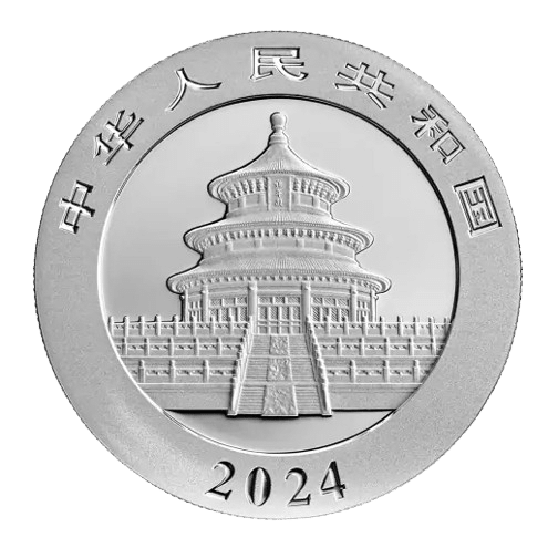 Panda sølvmønt år 2024 - 1 oz - 31,1 gr sølvmønt - køb online til bedste sølvpris