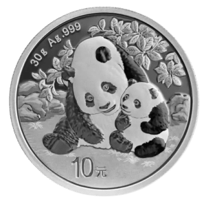 Panda sølvmønt år 2024 - 1 oz - 31,1 gr sølvmønt - køb online til bedste sølvpris.pnger