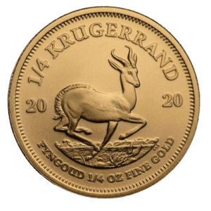 Cirkuleret 1/4 oz Krugerrand guldmønt årgang 2020. Køb sydafrikanske guldmønter online til markedets bedste guldpriser. Lås prisen i dag.