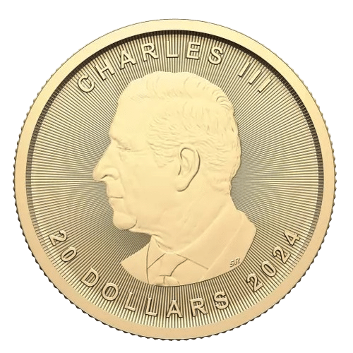 Canadian Maple leaf halv oz guldmønt år 2024 - køb guldmønter til bedste guldpris online