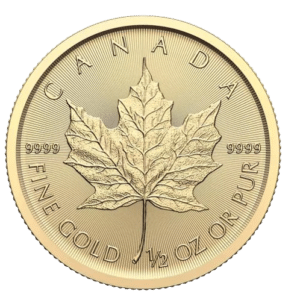 Canadian Maple leaf halv oz guldmønt år 2024 - køb guldmønter til bedste guldpriser online