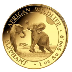 Somali Elephant 1 oz guldmønt år 2024 - køb guldmønter online til bedste guldpriser