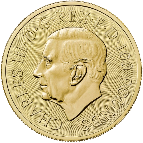 100£ Beowulf & Grendel Guldmønt, 1 oz 31,1 gr., 24 karat 999,9 ‰ - År 2024 - Køb guldmønter online
