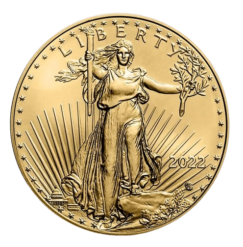 Cirkuleret Gold Eagle 2022 1 Oz guldmønt. Køb cirkulerede guldmønter online hos Vitus Guld i dag.