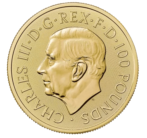 The Royal Mint. The Lion And The Eagle guldmønt 2024. Køb guldmønter online hos Vitus Guld i dag og lås guldprisen.