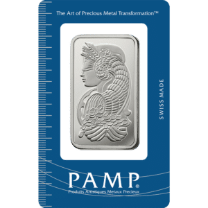 1 oz Sølvbarre 31,1 gr. 999,9 ‰, P.A.M.P Schweiz - Køb dine sølvbarre i dag hos Vitus Guld