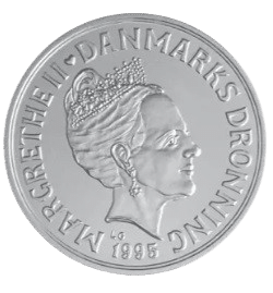 Sølvmønt Prins Joachim og Alexandra Manleys bryllup 1995, 31,1 gr., Finsølv, 999‰. Supplement til din samling og diversitet til din opsparing.