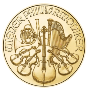 Østrigsk Philharmoniker 2024. 1/10 oz, 3,11 gr. Køb guldmønter online hos Vitus Guld og lås guldprisen i dag.
