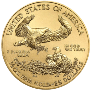 ½ oz cirkuleret gold eagle 2020 guldmønt. Køb guldmønter online hos Vitus Guld i dag og få det til markedets bedste priser.