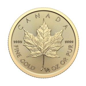 10$ Canadian Maple Leaf Guldmønt, 14 oz 7,775 gr., 24 karat 999,9 ‰ – År 2024