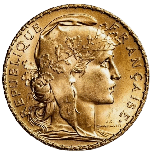 20 Francs Guldmønt "Marianne", 6,45 gr., 21,6 karat 900‰. køb guldmønter online til bedste guldpriser i dag