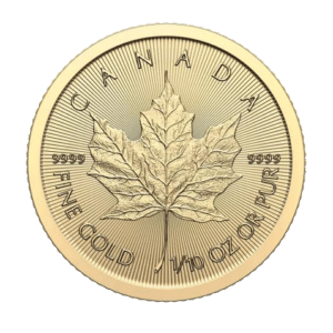5$ Canadian Maple Leaf Guldmønt, 110 oz 3,11 gr., 24 karat 999,9 ‰ – År 2024