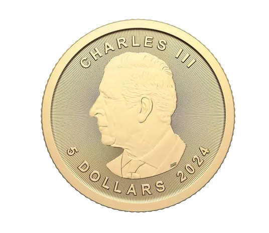 5$ Canadian Maple Leaf Guldmønt, 110 oz 3,11 gr., 24 karat 999,9 ‰ – År 2024 - Køb dine guldmænter i dag