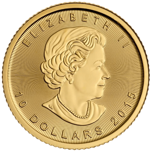 10$ Canadian Maple Leaf Guldmønt, 1/4 oz 7,775 gr., 24 karat 999,9 ‰ – År 2018. Køb guldmønter fra Vitus Guld - Danmarks Største guldhandler af guldmønter.