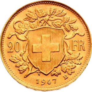 20 Francs - "Vreneli" - Vitus Guld - Danmarks Førende Guldforhandler af guldmønter