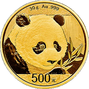 Kinesisk Guld Panda 30 gr. 999 ‰ 24 karat - År 2018. Vitus Guld - Danmarks Førende guldforhandler af guldmønter