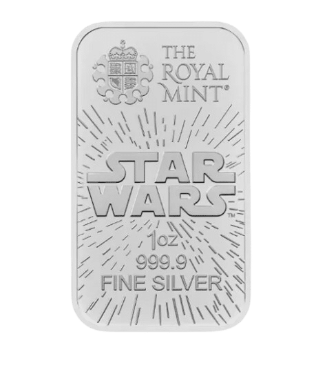 Star Wars sølvbarre - køb sølv online hos Vitus Guld - bedste sølvpris på sølvbarrer og sølvmønter