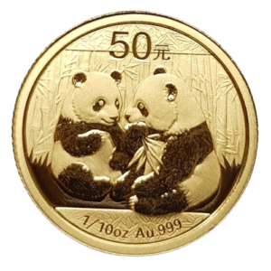 Kinesisk Guld Panda Guldmønt, 1/10 oz 3,11 gr., 24 karat 999 ‰ – År 2009. Vitus Guld - Danmarks Førende guldforhandler af guldmønter