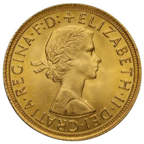 Elizabeth II - 1 Sovereign - 916 ‰ 7,99 gr. 22 karat guld. Køb guldmønter og guldbarrer hos Vitus Guld- Danmarks Bedste guldpriser. Køb Guld - din guld og sølv partner