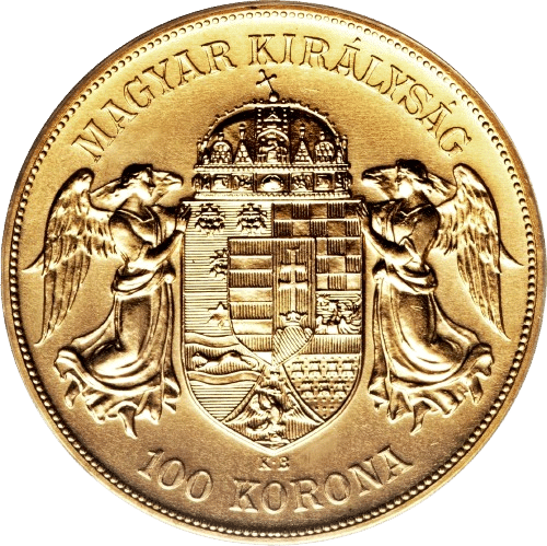 Franz Joseph I 100 Korona Guldmønt, 33,87 gr., 21,6 karat 900 ‰ - År 1908. Køb dit guld sikkert og nemt hos Danmarks største guldopkøber