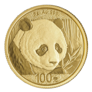 Cirkuleret 8 gram Panda guldmønt årgang 2018. Køb guldmønter online hos Vitus Guld i dag. Få tilsendt eller afhent selv.