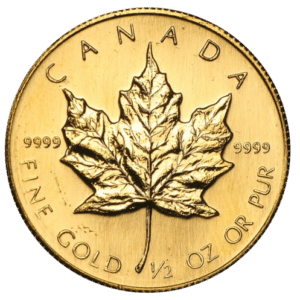 Cirkuleret 1/2 Oz Maple Leaf Guldmønt årgang 1986. Køb investeringsguldmønter online hos Vitus Guld til markedets bedste priser. Lås prisen i dag.