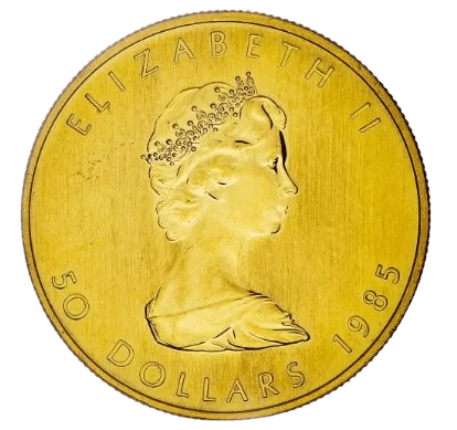 Cirkuleret 1 oz guldmønt maple leaf årgang 1985. Køb cirkulerede guldmønter online til markedets bedste priser. Lås prisen i dag.